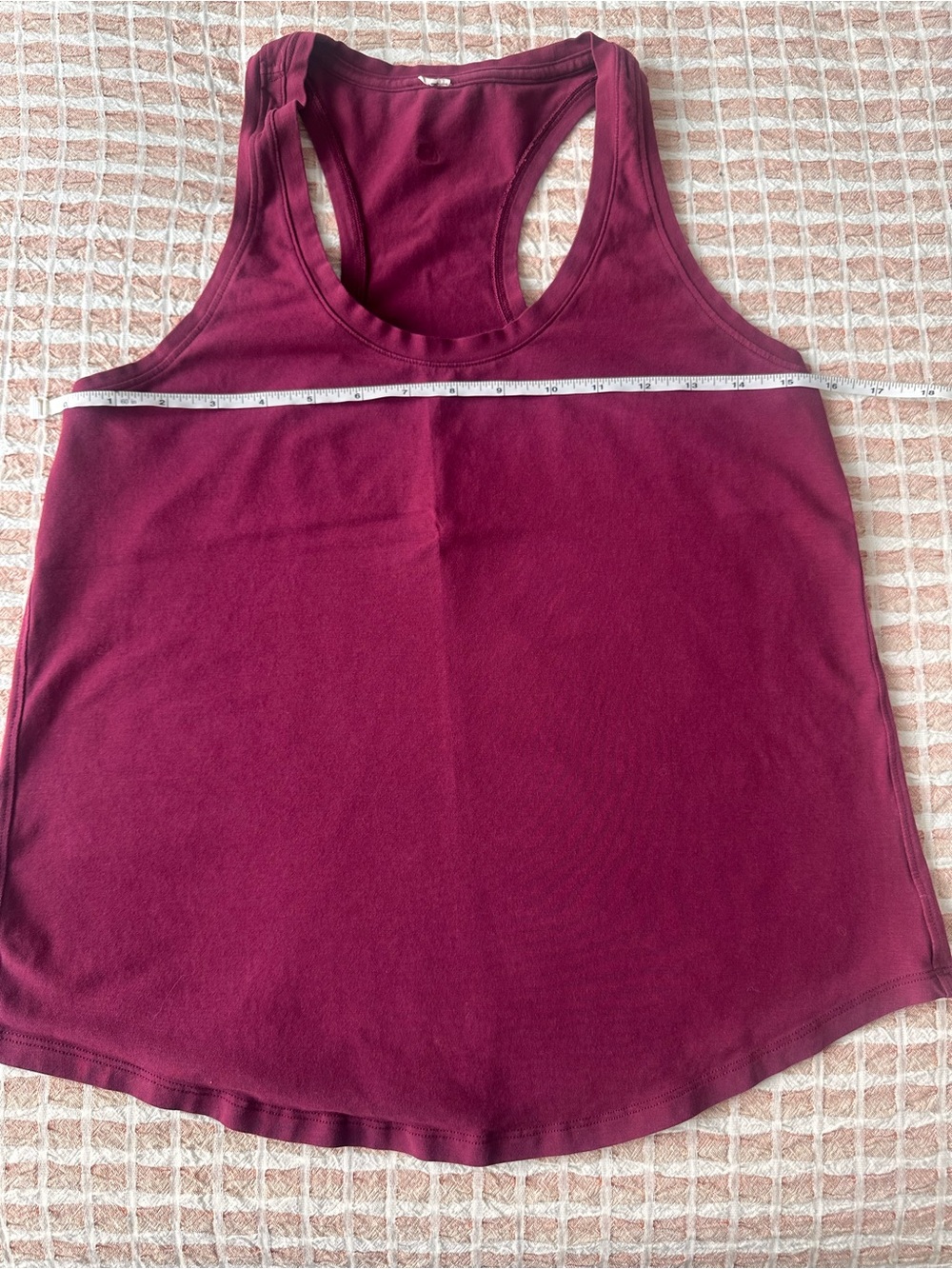 lululemon athletica Womens Maroon Racerback Tank Top